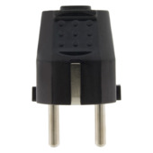 Stekker met Randaarde Zwart