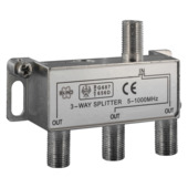 Q-Link coax F-splitter 3-weg/4F-connector