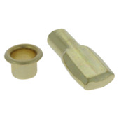 HANDSON kastplankdrager met huls messing 12 stuks