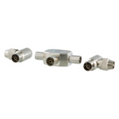 Q-Link coax splitter tv 2 male/female haaks