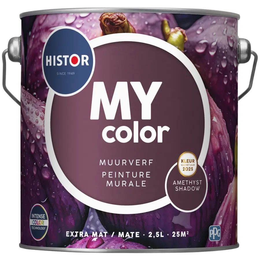 Histor MY Color muurverf extra mat Amethyst Shadow 2,5 liter