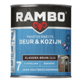 Rambo Pantserbeits Deur & Kozijn zijdeglans dekkend klassiekbruin 750 ml