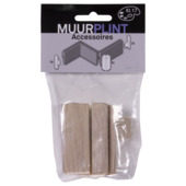 CanDo set buitenhoek en eindstukken lichtbruin tbv. plint