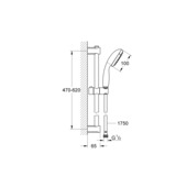 Grohe Vitalio Start doucheset Ø10 cm met 2 standen