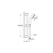 Grohe Vitalio Start doucheset Ø10 cm met 3 standen