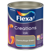 Flexa Creations binnenlak zijdeglans camouflage green 750 ml