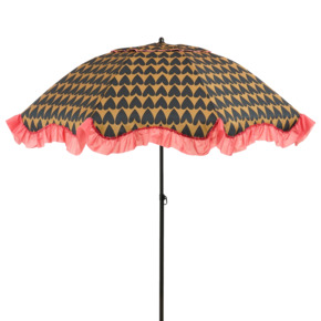 Parasol hart zwart rond  Ø 200 cm