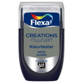 Flexa Creations muurverf kleurtester mat nice khaki 30 ml