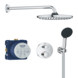 Grohe Precision Thermostat Perfect inbouw douchesysteem met  Vitalio Comfort 250 hoofddouche rond Chroom