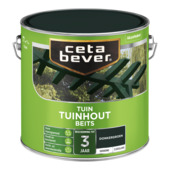CetaBever Tuinhoutbeits zijdeglans dekkend donkergroen 2,5 liter