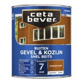 CetaBever Snelbeits Gevel & Kozijn zijdemat transparant donker eiken 750 ml