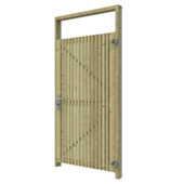 Tuinpoort pakket Andalusië verticaal hout 99 x 178 cm