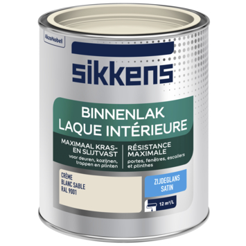 Sikkens binnenlak zijdeglans RAL 9001 crème wit 750 ml kopen? Houtverf | Karwei