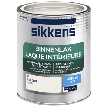 Sikkens binnenlak zijdeglans RAL 9016 wit 750 ml kopen? Houtverf | Karwei