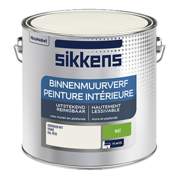Sikkens muurverf binnen mat RAL 9010 gebroken wit 2,5 liter kopen? Muurverf binnen | Karwei