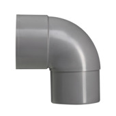 Martens PVC Bocht 90° Grijs Mof/ Verjongd 80 mm