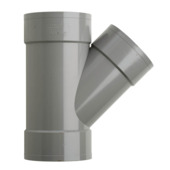 Martens PVC T-stuk 45° 3x Mof 125 x 110 mm