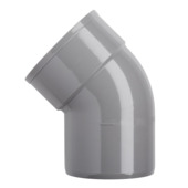Martens PVC bocht 45° grijs 1x mof 110 mm