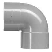 Martens PVC bocht 90° grijs 2x mof 40 mm