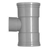 Martens PVC T-stuk 90° 3x manchet 125x75 mm