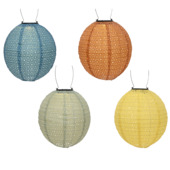 Solar LED lantaarn 23 cm hoog diverse kleuren