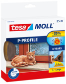Tesa Tochtband P-profiel zelfklevend bruin 25m