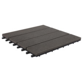 Karwei Balkontegel HKC antraciet 30x30cm 6 stuks aanbieding