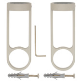 Intensions wandsteun Hooked 28mm warm grey 2 stuks