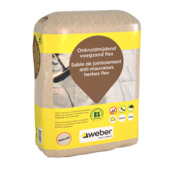 Weber onkruidmijdend voegzand flex naturel 15 kg