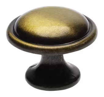 Knop Quinty messing antiek 29mm