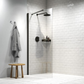 Sealskin Inloopdouche type A3 Hooked 75x200 cm Matzwart