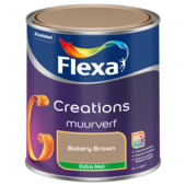 Flexa Creations muurverf extra mat bakery brown 1 liter