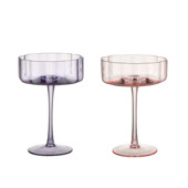 Cocktailglas paars/roze