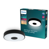 Philips Coiner LED plafondlamp 24 W zwart