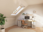 AGNES plafondplaat fijn wit stuc 120x60 cm (4 stuks, ca. 2,88 m2)