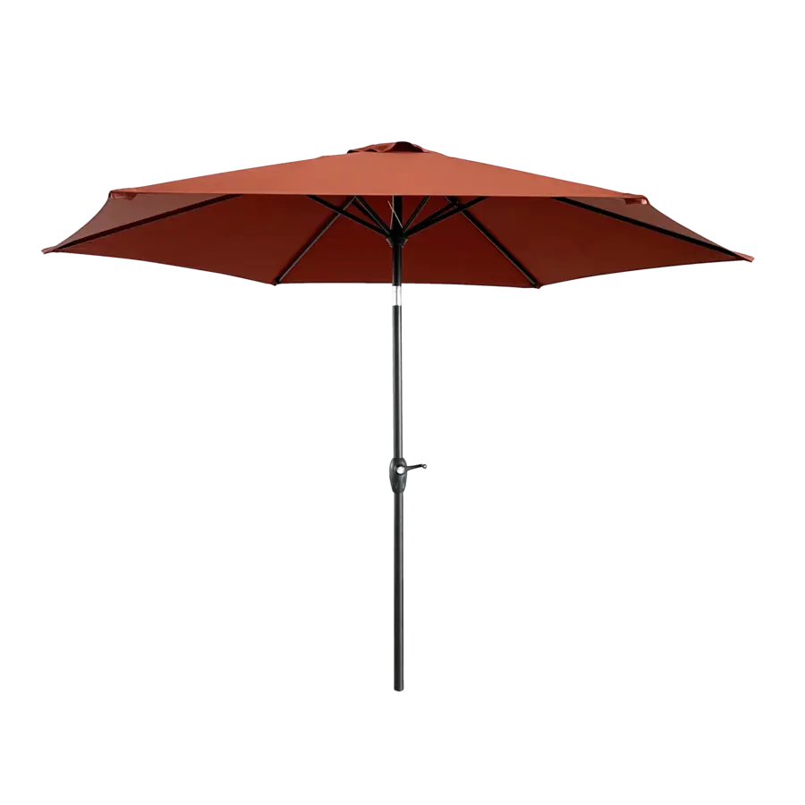 Handson parasol Florida terracotta Ø 270 cm met hendel