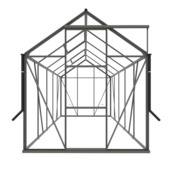 Royal Well Kate III kweekkas full option aluminium groen/grijs 6,0 m²