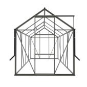Royal Well Kate II kweekkas full option aluminium groengrijs 4,83 m²