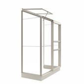 Royal Well Emma I muurkas aluminium wit 0,91 m²