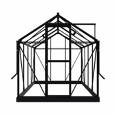 Royal Well Mary II kweekkas full option aluminium zwart 6,0 m²