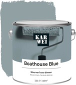 Karwei KARWEI muurverf boathouse blue mat 25 liter aanbieding