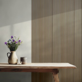 Lattenwand Melbourne 260x52 cm licht eiken, dikte 9,7 mm 2 stuks per pak