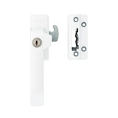 AXA Raamsluiting design met slot SKG 1-ster links wit