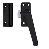 AXA raamsluiting met drukknop rechts zwart buitendraaiend