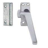 AXA raamsluiting met drukknop rechts aluminium buitendraaiend