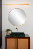 Lucide ALEXA wandlamp badkamer LED 3000K IP44 mat goud / Messing
