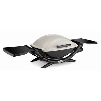 Weber gasbarbecue Q 2000 metaal wit 1 branders