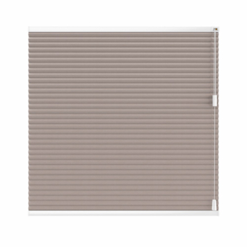 vtwonen dubbel plisségordijn transparant gewoon raam 18075 linnentaupe