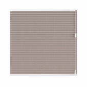 vtwonen dubbel plisségordijn transparant gewoon raam 18075 linnentaupe