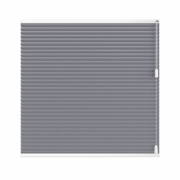 vtwonen dubbel plisségordijn transparant gewoon raam 18077 linnenantraciet